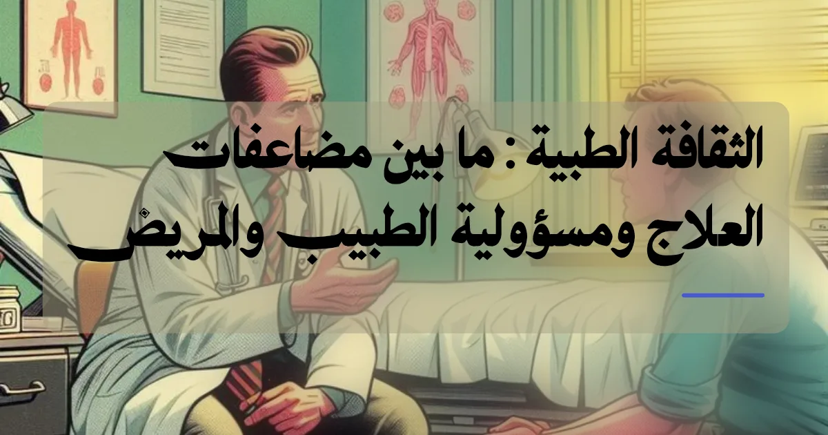 طبيب يتحدث مع مريض حول العلاج والمضاعفات الطبية
